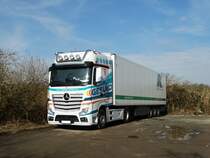 Mercedes Benz Actros am 25.02.17 am Maintalbad in Dörnigheim 