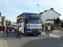 Dachser Scania am 25.02.17 beim Faschingsumzug in Maintal Dörnigheim