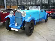 Delage D8 SS des Modelljahres 1931. Der 8-Zylinderreihenmotor hat einen Hubraum von 4061 cm³ und leistet ca. 82 PS Classic Remise Düsseldorf am 26.02.2017.