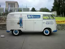 VW Bully Typ 1 , Bj. 1956 , ausgestellt im Oktober 2016 auf der Motor World Classics im Sommergarten.