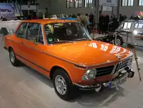 BMW 2002 tii im Oktober 2016 auf der Motor World Classics in Berlin ausgestellt von der BMW Group Classic. 