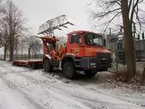 MAN am Umspannwerk in Kenz am 07.Februar 2017.