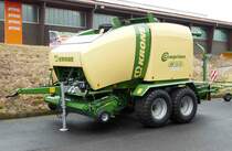 =Krone Comprima steht im Februar 2017 bei der Hessischen Landwirtschaftsausstellung in Alsfeld