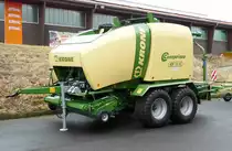 =Krone Comprima steht im Februar 2017 bei der Hessischen Landwirtschaftsausstellung in Alsfeld