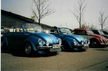 VW-K�fer PE-VW 24 + PE-VW 73 am Europatreffen 1986  50 Jahre K�fer 