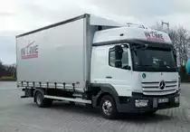 =MB Atego von  Intime  rastet im Februar 2017 auf dem Autohof Fulda-Nord