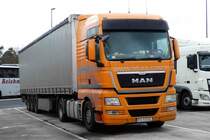 =MAN-Sattelzug rastet an der A 7, Februar 2017