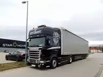SCANIA-R450, anlässlich seiner Wochenendruhe; 170305