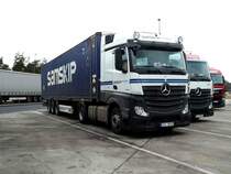 =MB-Sattelzug von  SAMSKIP  rastet an der A 7, Februar 2017