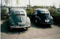 VW-K�fer ROW-R 952 + KA-VW 148 am Europatreffen 1986  50 Jahre K�fer 