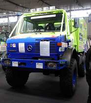 =Unimog, gesehen bei den Retro Classics 2017 in Stuttgart, März 2017