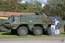 Ein Radpanzer Sisu Pasi XA-180 der schwedischen Armee, aufgenommen am 28.08.2010 in Göteborg.