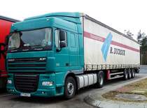 =DAF-Sattelzug rastet an der A 7, Februar 2017