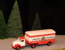 BREKINA-MAGIRUS-SATTELZUG
Ziemlich selten zu findendes Brekina-Modell  COBLENZER CLOSTERBRÄU ,
alte Koblenzer Traditionsbrauerei-am 8.3.2017...