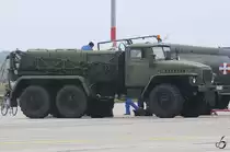 Ein Ural 4320 APA-5d Flugfeldstartfahrzeug der Ungarischen Luftwaffe, aufgenommen am 07.08.2010 in Kecskemét.