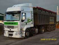 Renault-Kipper am 25.Dezember 2008 in Bergen/R�gen.