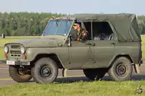 Ein UAZ 469 der Ungarischen Luftwaffe, aufgenommen im August 2010 in Kecskemét.