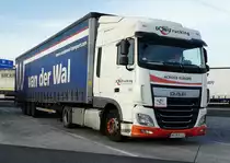 =DAF XF von  DON Trucking  steht auf einem Rastplatz an der A 3 im März 2017