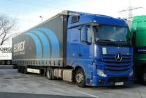 =MB Actros rastet an der A 3 im März 2017