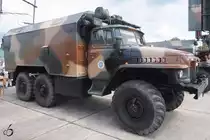 Ein Ural 375D der Ungarischen Streitkräfte, aufgenommen im August 2010 in Kecskemét.