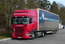 =Scania R 440 rastet an der A 81 im März 2017