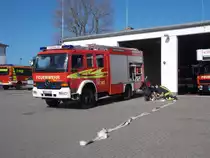 Am 15.März 2017 wurde das schöne Wetter ausgenutzt,um die Schläuche vom Mercedes Benz,in Bergen/Rügen,vorschriftsmäßig aufzuwickeln.