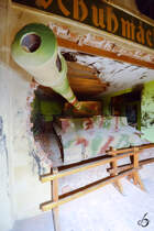 Dieser Tiger hat sich in einem Haus verschanzt. (Duxford, September 2013)