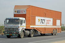 TATA 35.16, 17.Februar 2017, Jaipur Kishangarh Expressway, Rajasthan, Indien.