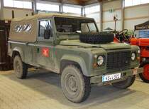 =Rover Defender, gesehen bei der Technorama 2017 in Kassel, März 2017