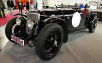 =Riley Brooklands, präsentiert bei den Retro Classics Stuttgart im März 2017