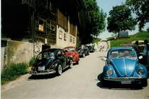 VW-K�fer PF-AS 650 und ZH 460'504 an einem K�fer-Treffen in der Innerschweiz