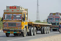 TATA, 17.Februar 2017, Jaipur Kishangarh Expressway, Rajasthan, Indien.