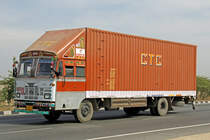 TATA, 17.Februar 2017, Jaipur Kishangarh Expressway, Rajasthan, Indien.