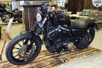 =Harley Davidson steht bei der Technorama Kassel im März 2017