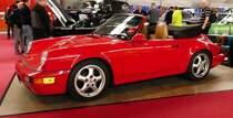 =Porsche 964 C4 Cabrio, Bj. 1990, präsentiert bei den Retro Classics Stuttgart im März 2017