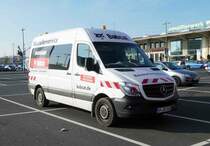 =MB Sprinter vom BOBCAT-Baustellenservice steht im März 2017 in Fulda