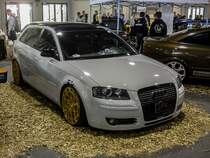 udi A3 (A5/8p) Sportback, fotografiert auf der Automobil und Tuning Show, März 2017.