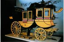 Postkutsche Nr. 1485 im Verkehrshaus der Schweiz in Luzern