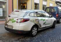 =Renault Megane der Firma WohnVision, gesehen im März 2017 in Hünfeld