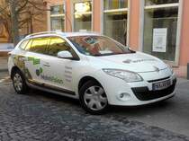 =Renault Megane der Firma WohnVision, gesehen im März 2017 in Hünfeld