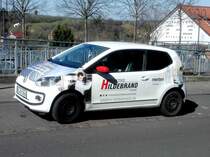 =VW UP der Firma Hildenbrand steht im März 2017 in Hünfeld