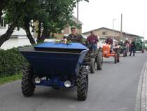 Waran Dumper oder auch Dreikantfeile bei der Rundfahrt durh Berbersdorf beim 2007er Schleppertreffen