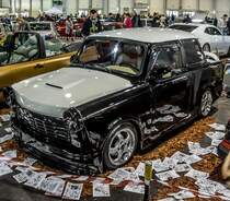 Trabant 1.1 mit viel Tuning. Foto: Automobil und Tuning Show, März 2017.
