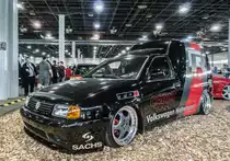 VW Caddy (9KV) schön getunt. Aufnahme: Automobil und Tuning Show, März 2017.