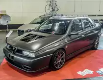 Alfa-Romeo 155 Tuning. Aufnahme: Automobil und Tuning Show, März 2017.