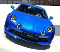 Alpine A110, Kultauto von 1962 neu aufgelegt, mit 252PS Mittelmotor, Autosalon Genf, Mrz 2017