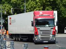 Scania Sattelzug in Berlin am 08.06.2016