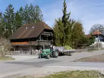 Bührer Traktor unterwegs in Zielibach am 25.02.2017