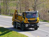 IVECO Muldentransporter unterwegs bei Truebschachen am 27.03.2017