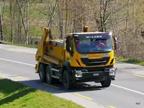 IVECO Muldentransporter unterwegs bei Truebschachen am 27.03.2017